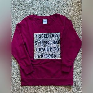 Harry Potter Reversible Sequined pullover sweater